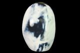 Polished Blue and White Agate Freeform - Madagascar #140374-1